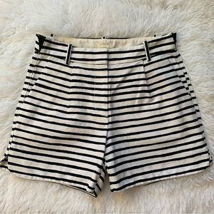 J Crew Striped Shorts size 00